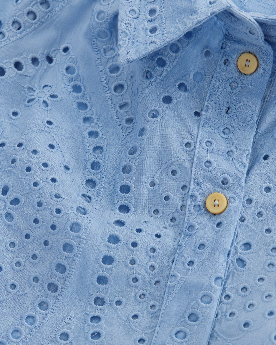 Powder Blue Hakoba Cotton Shirt