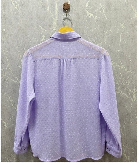 Lavender Swiss Dot Shirt
