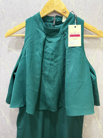 Green Party-Wear Jumpsuit