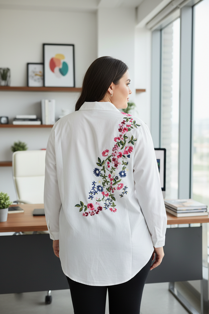 White Embroidery Shirt