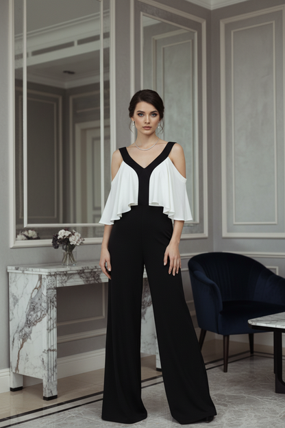 Black and White Jumpsuit