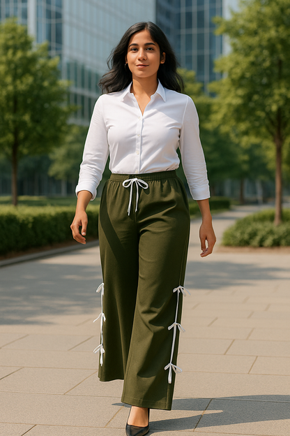 Luxury Side Ribbon Pants