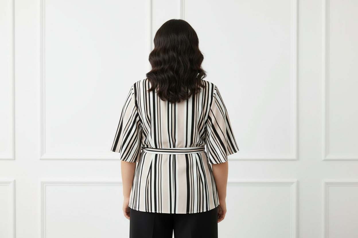 Off-White Peplum Top