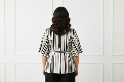 Off-White Peplum Top