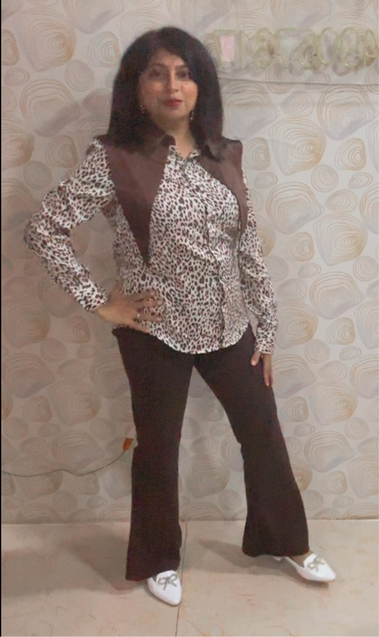 Anti-Wrinkle Brown Bell Bottoms