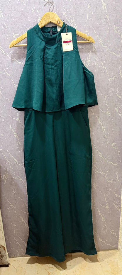 Green Party-Wear Jumpsuit