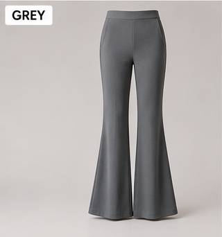 Élan Luxe Bell Bottoms - Grey