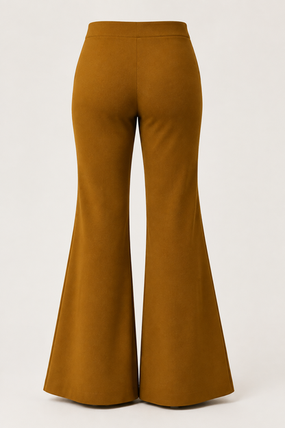 Élan Luxe Bell Bottoms - Mustard