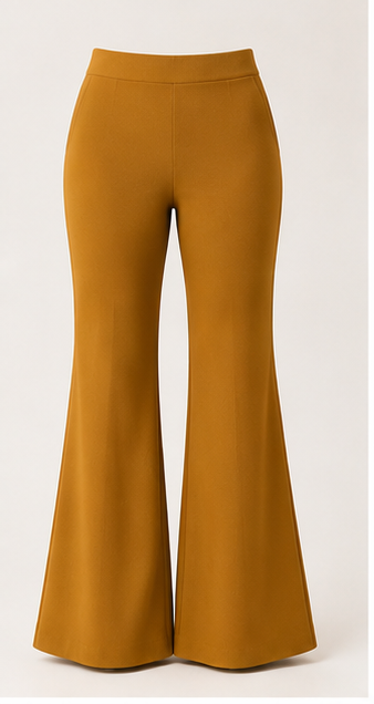 Élan Luxe Bell Bottoms - Mustard