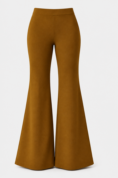 Élan Luxe Bell Bottoms - Mustard