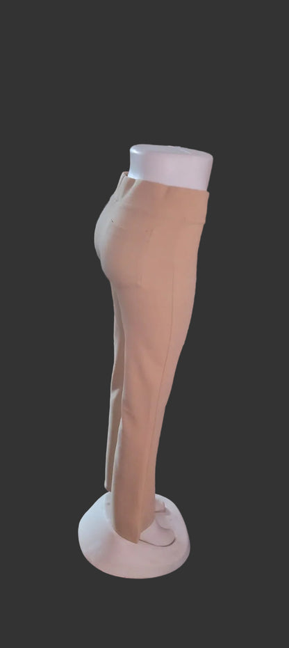 Beige anti-wrinkle bell bottoms – product view