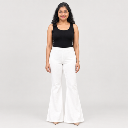 Alternate catalog preview for Élan Luxe Bell Bottoms – White