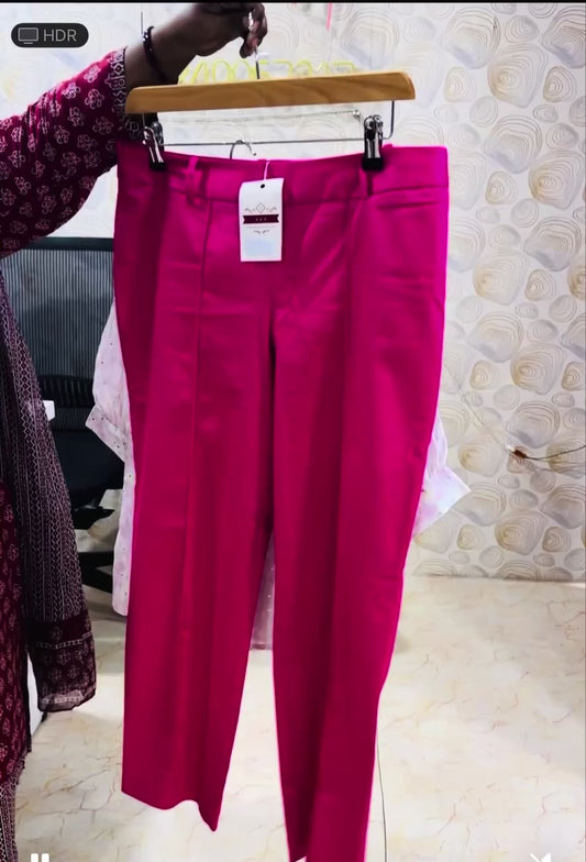 Pink-pants and shirt combo