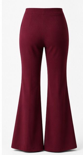 Élan Luxe Bell Bottoms - Wine