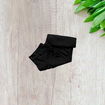 A 'n' A black formal button pants for office wear